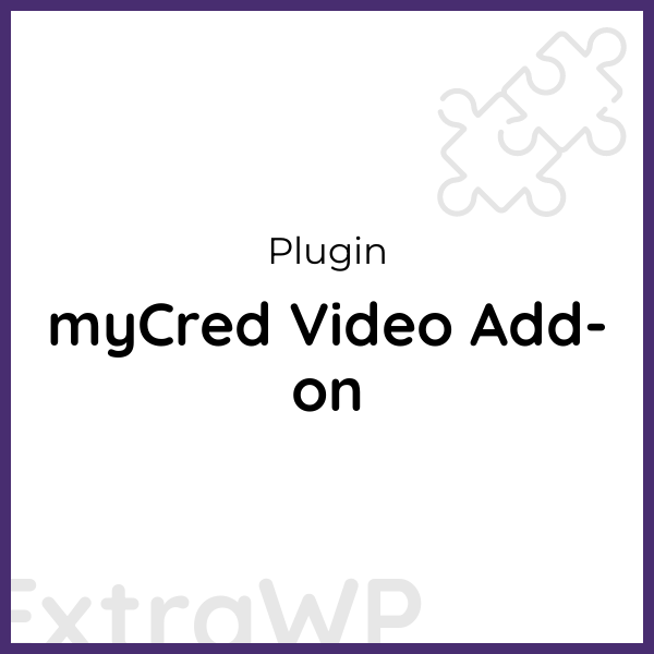 myCred Video Add-on