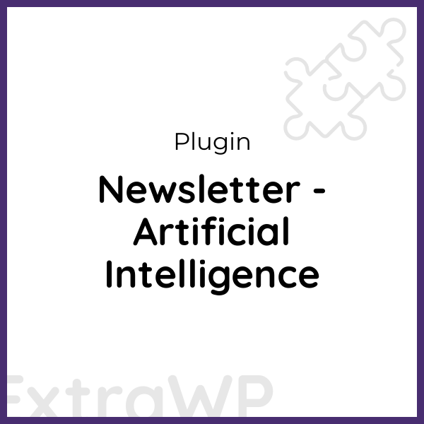 Newsletter - Artificial Intelligence