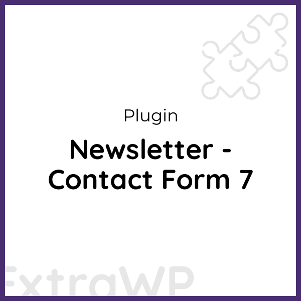 Newsletter - Contact Form 7