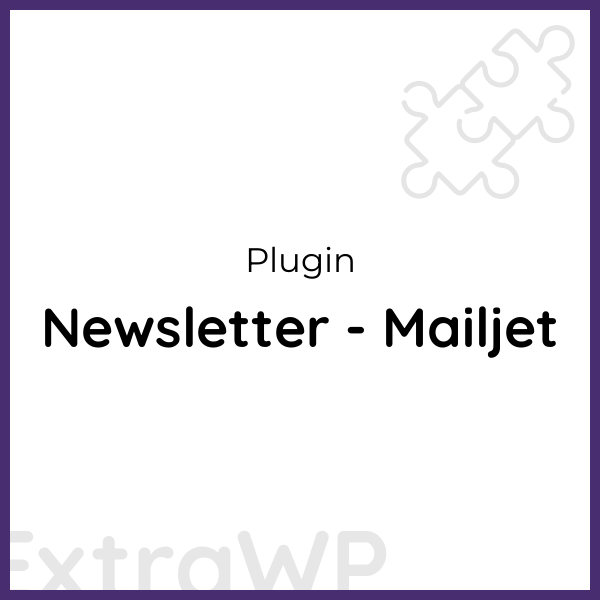 Newsletter - Mailjet