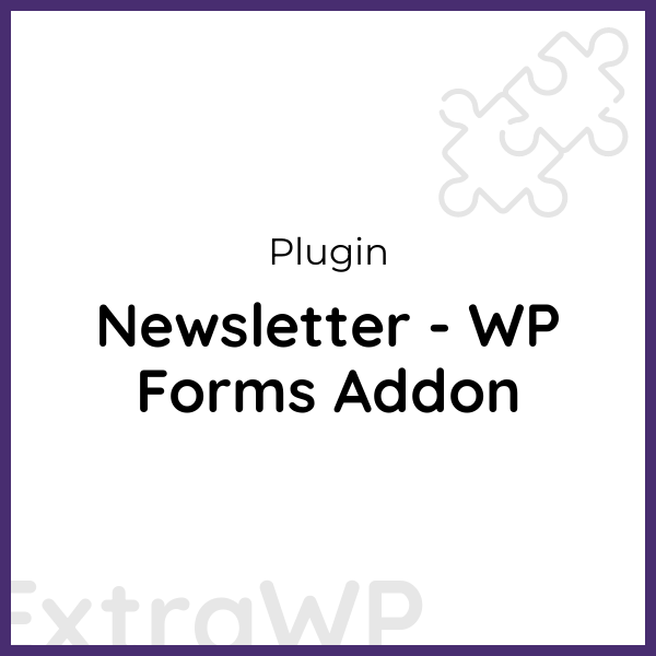 Newsletter - WP Forms Addon