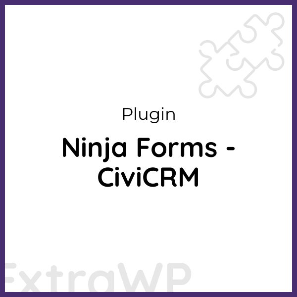 Ninja Forms - CiviCRM