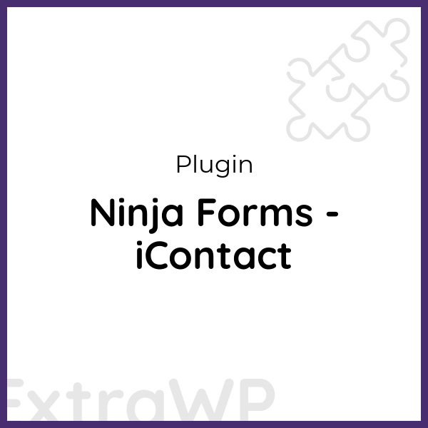 Ninja Forms - iContact