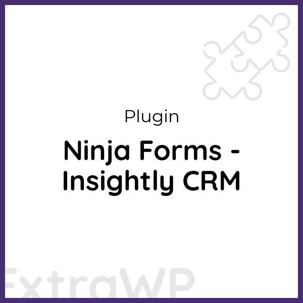 Ninja Forms - Insightly CRM