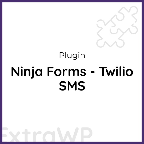 Ninja Forms - Twilio SMS