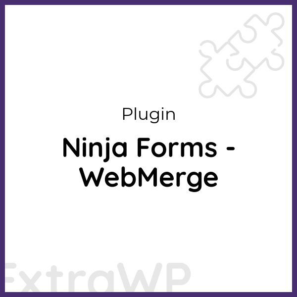 Ninja Forms - WebMerge