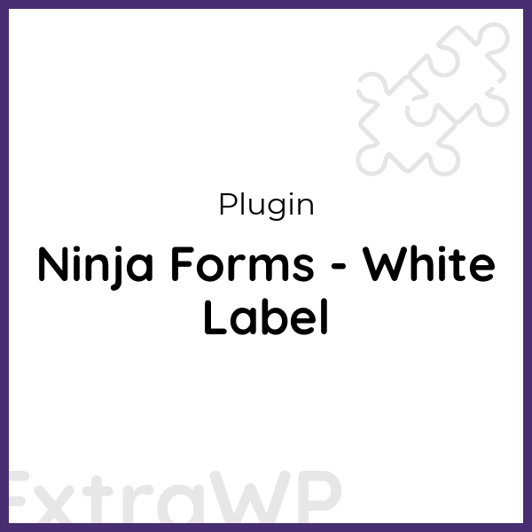 Ninja Forms - White Label