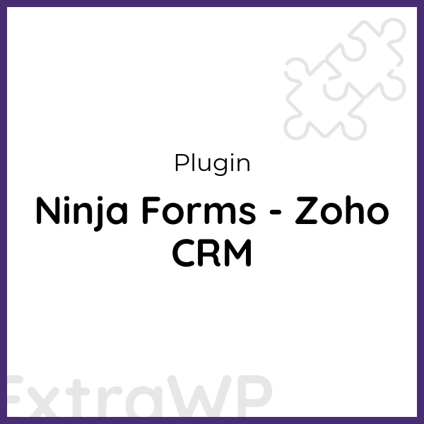 Ninja Forms - Zoho CRM