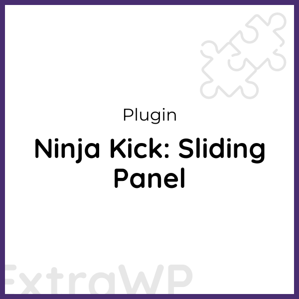 Ninja Kick: Sliding Panel