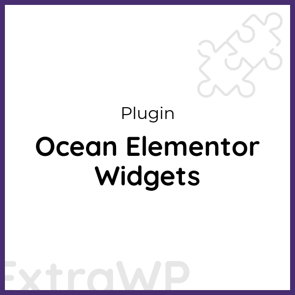 Ocean Elementor Widgets