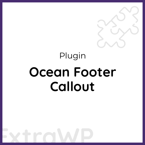 Ocean Footer Callout