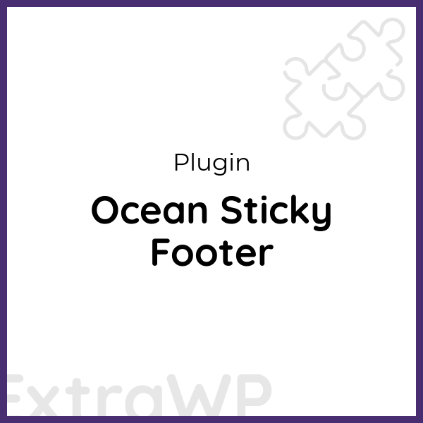 Ocean Sticky Footer