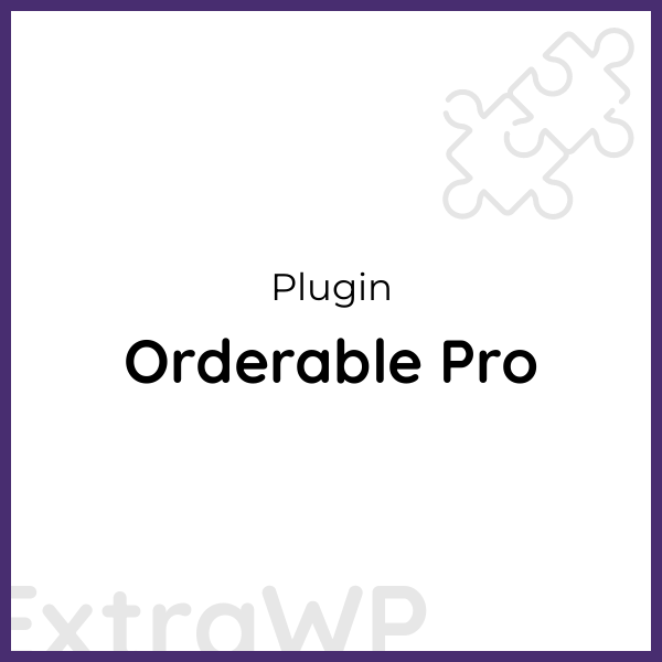 Orderable Pro