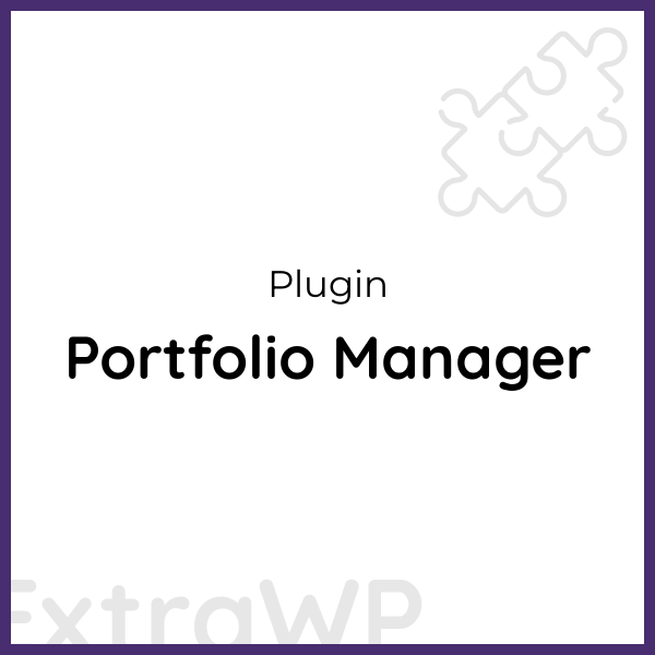 Portfolio Manager