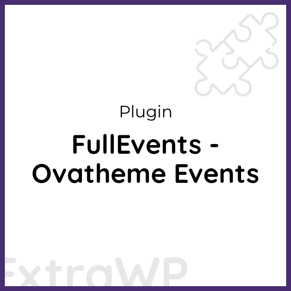 FullEvents - Ovatheme Events