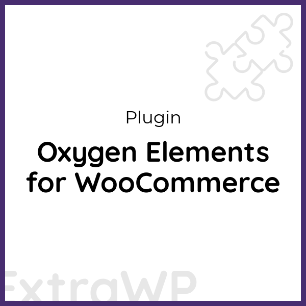 Oxygen Elements for WooCommerce