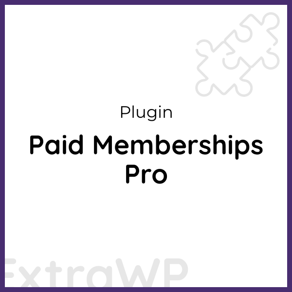 Paid Memberships Pro