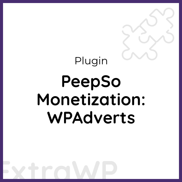 PeepSo Monetization: WPAdverts