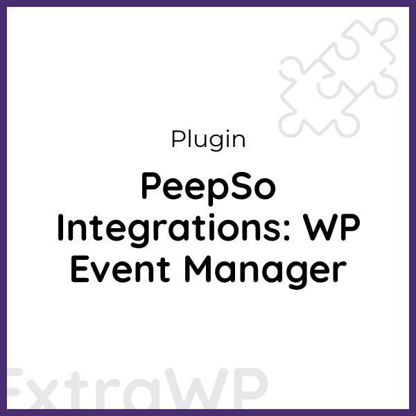 PeepSo Integrations: WP Event Manager