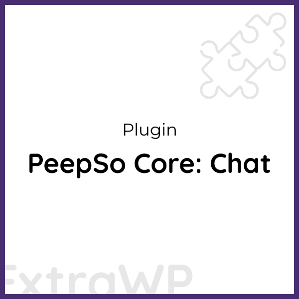 PeepSo Core: Chat