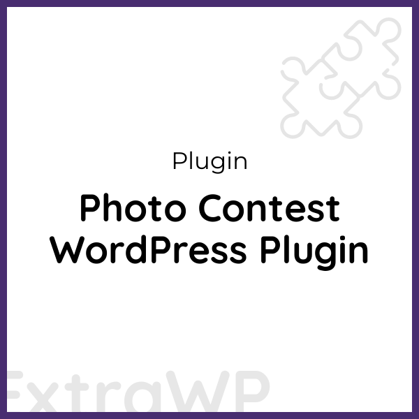 Photo Contest WordPress Plugin