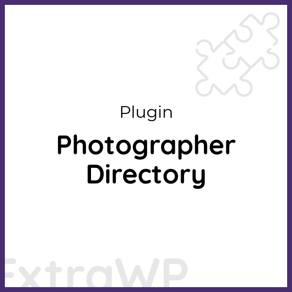 Photographer Directory