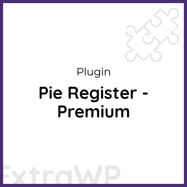 Pie Register - Premium