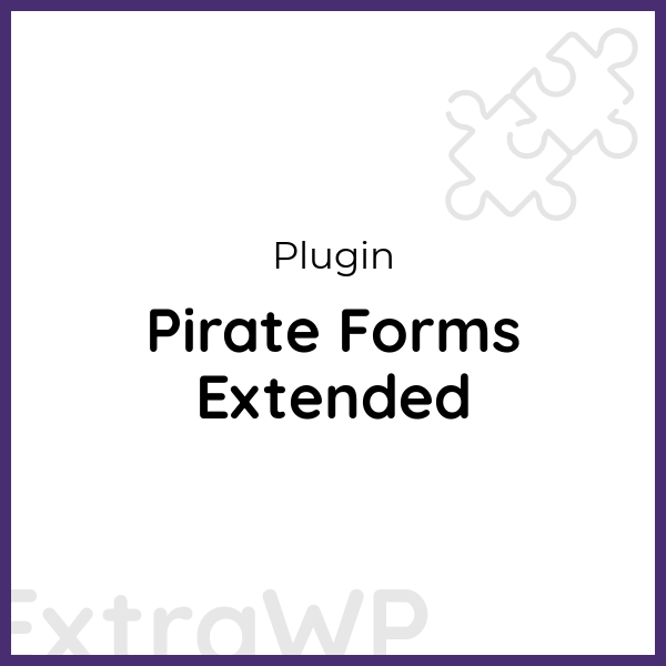 Pirate Forms Extended