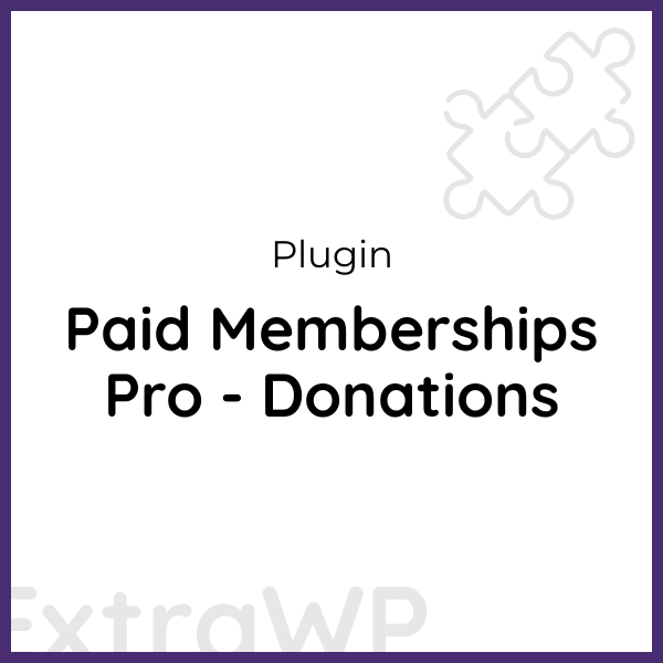 Paid Memberships Pro - Donations