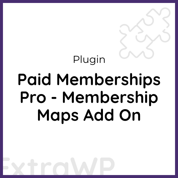 Paid Memberships Pro - Membership Maps Add On