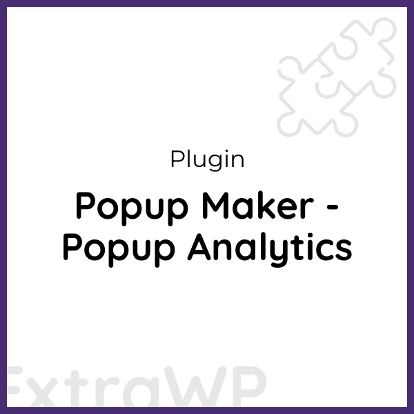 Popup Maker - Popup Analytics