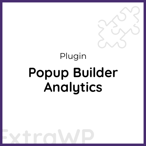 Popup Builder Analytics