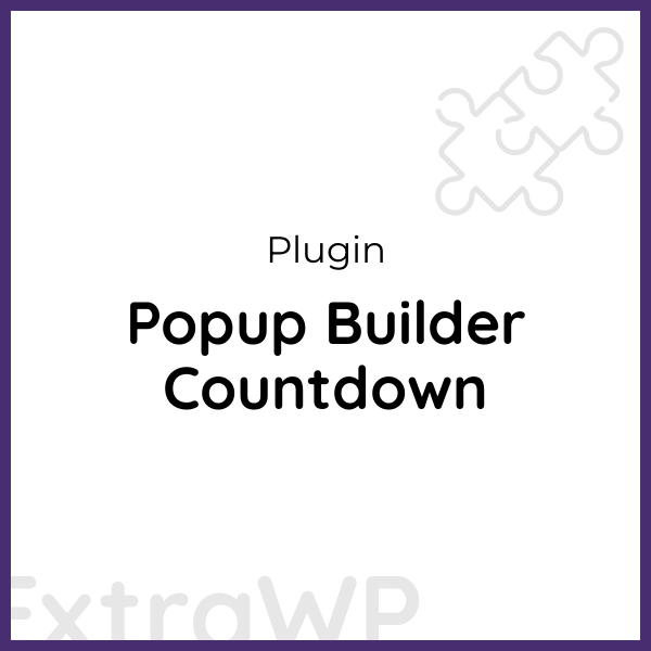 Popup Builder Countdown