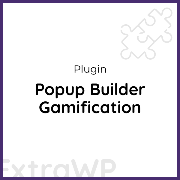 Popup Builder Gamification