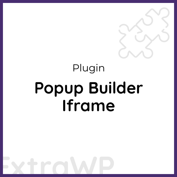 Popup Builder Iframe