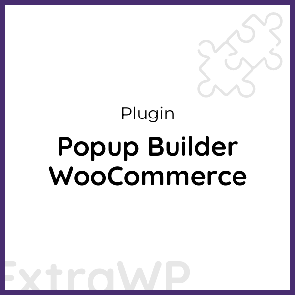 Popup Builder WooCommerce