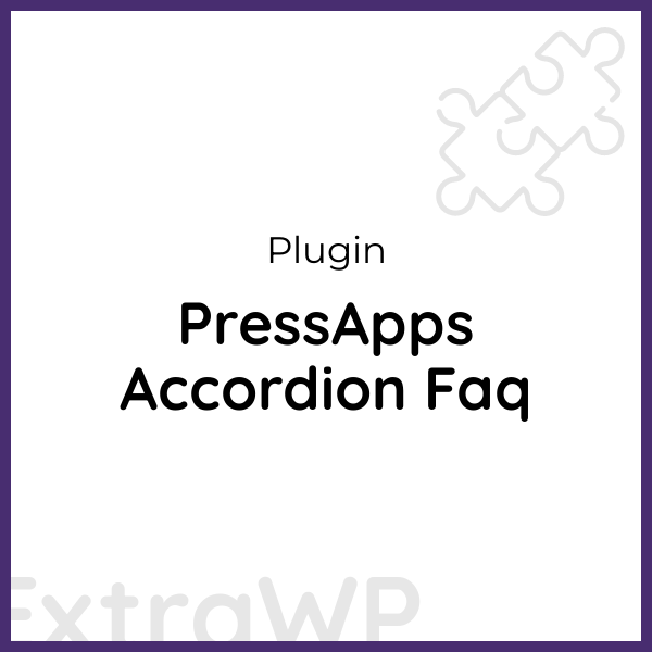 PressApps Accordion Faq