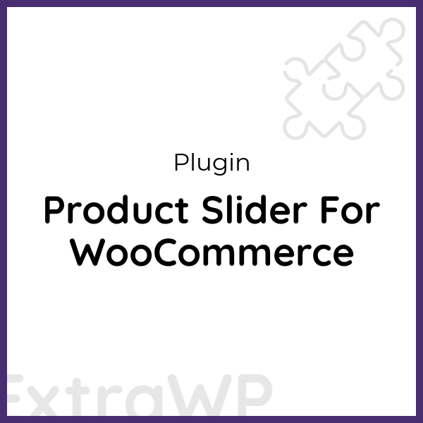 Product Slider For WooCommerce