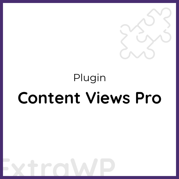 Content Views Pro