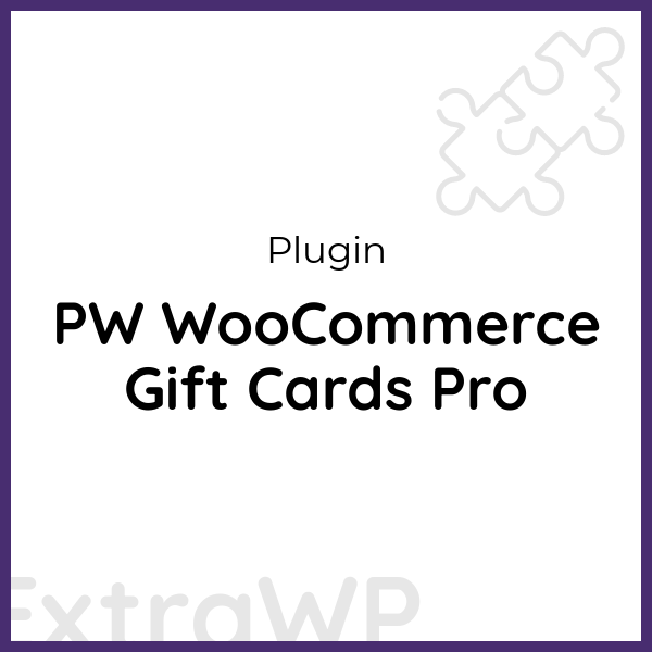 PW WooCommerce Gift Cards Pro