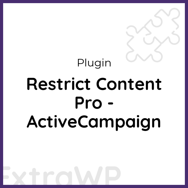 Restrict Content Pro - ActiveCampaign