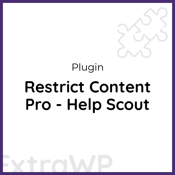 Restrict Content Pro - Help Scout