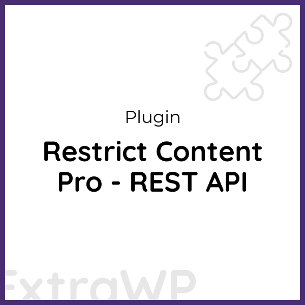 Restrict Content Pro - REST API