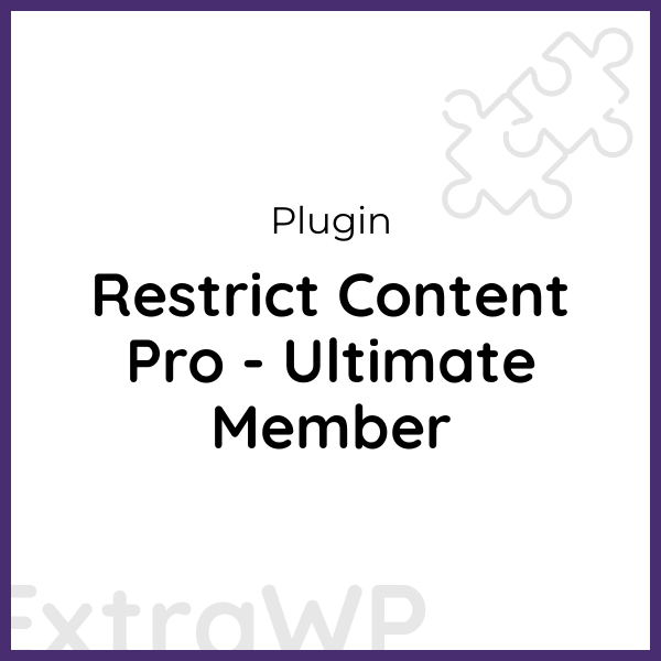 Restrict Content Pro - Ultimate Member