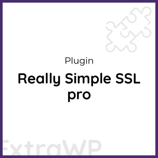 Really Simple SSL pro