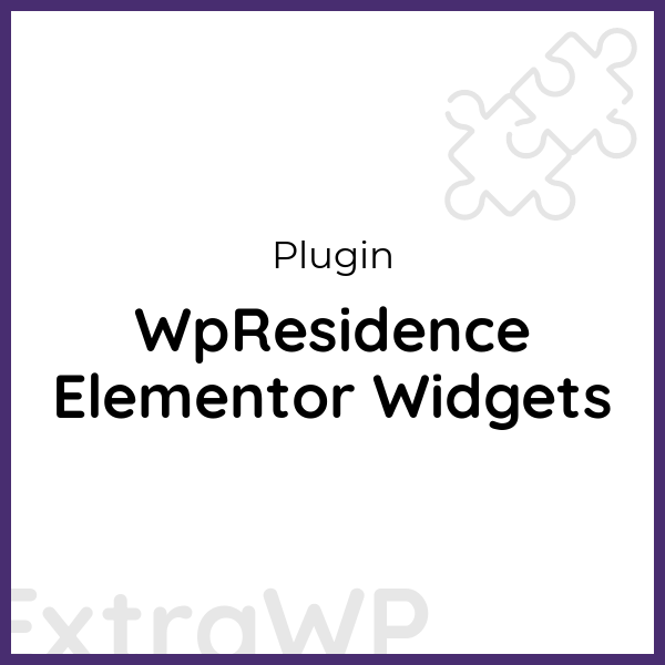 WpResidence Elementor Widgets
