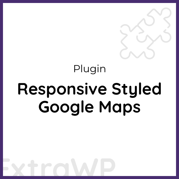 Responsive Styled Google Maps