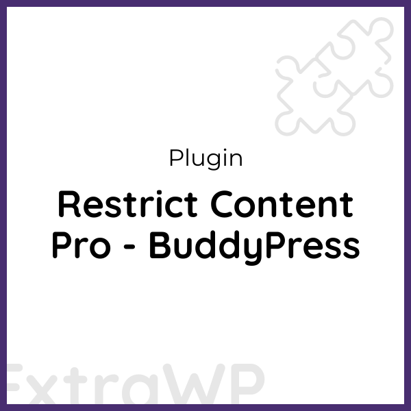 Restrict Content Pro - BuddyPress
