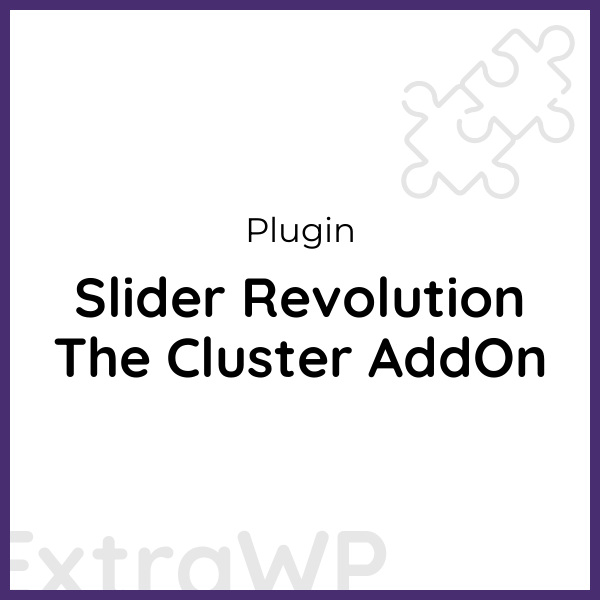 Slider Revolution The Cluster AddOn