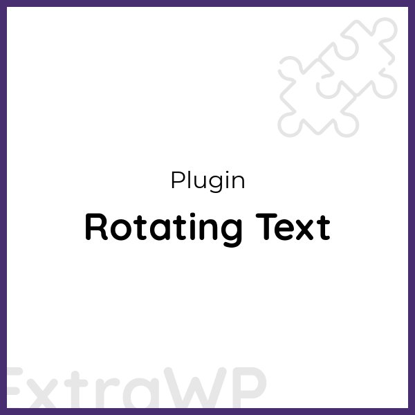 Rotating Text